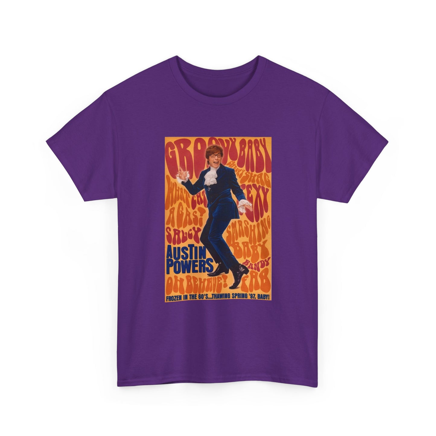 Austin Powers Shirt The Spy Who shagged Me Comedy Unisex Heavy Cotton Tee