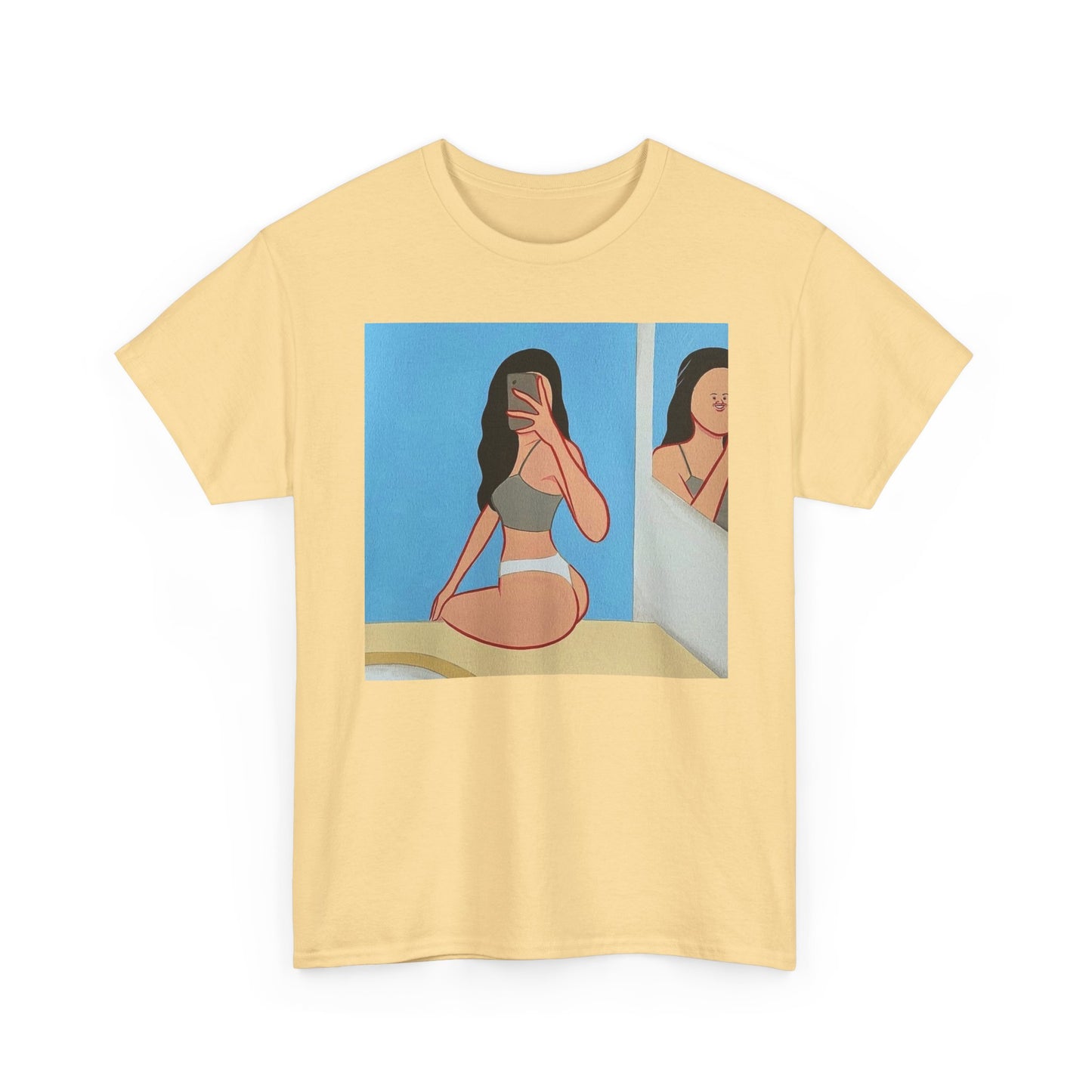 Funny Selfie Tinder Jokes Graphic T-Shirt Comfy Cotton Tee Brand NEW