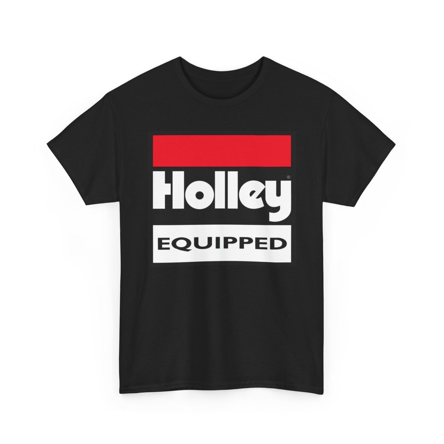 Holley Equipped Muscle Car Graphic T Shirt Unisex Heavy Cotton Tee BRAND NEW