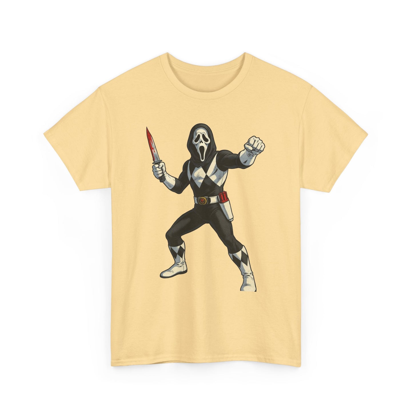 Power Rangers Funny Scream Graphic T Shirt NEW Unisex Heavy Cotton Tee