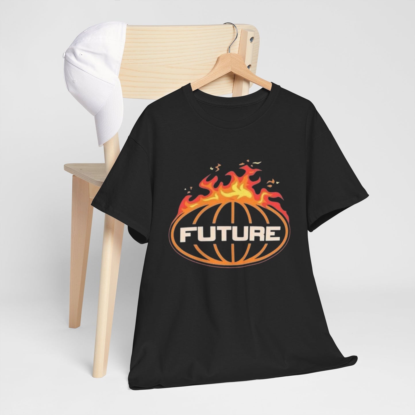 Future Flames Graphic T Shirt NEW ADULT Unisex Heavy Cotton Tee