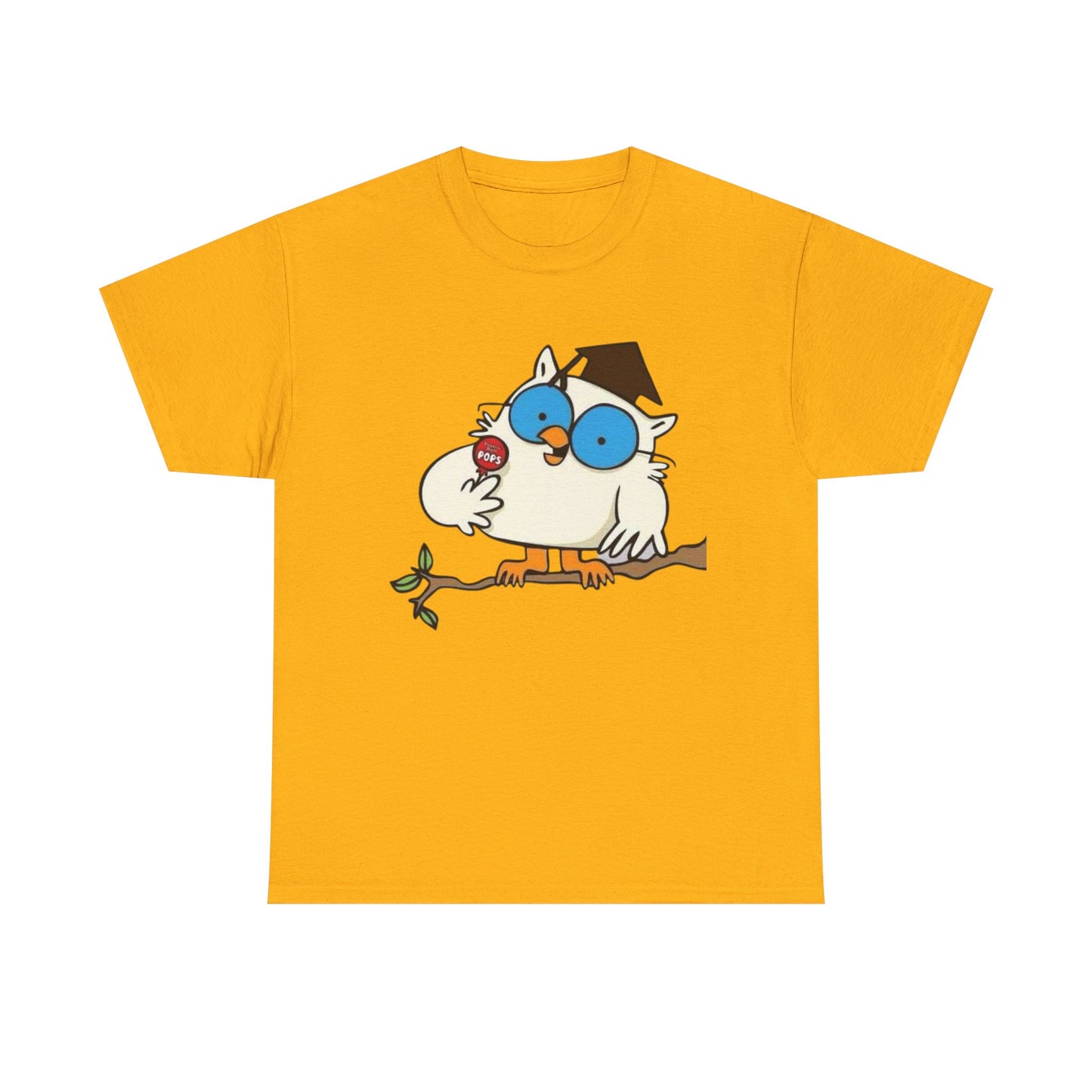 Tootsie Pop Owl Vintage Graphic T Shirt NEW S-5XL Unisex Heavy Cotton Tee