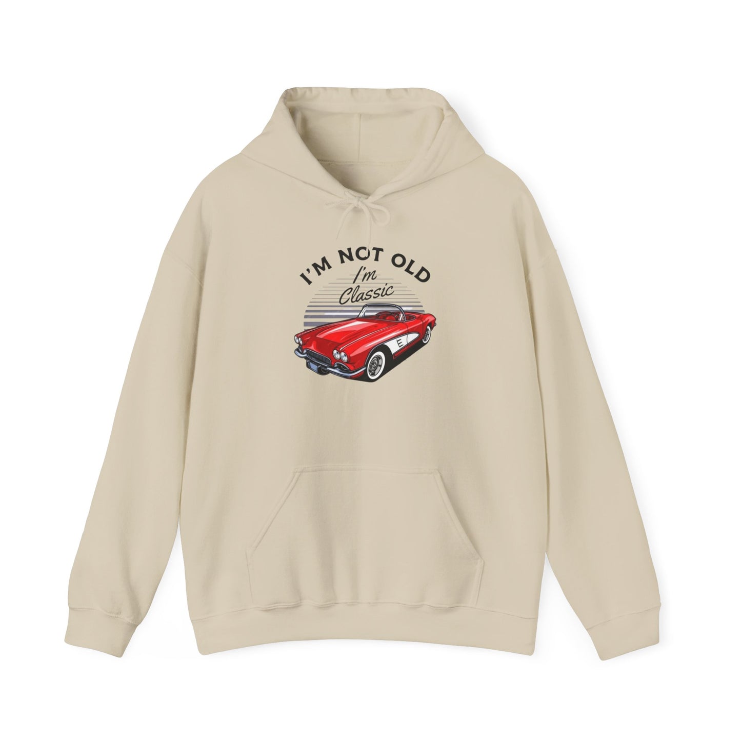 Classic Corvette Retro Graphic Hoodie Unisex Heavy Blend™ Hooded Sweatshirt