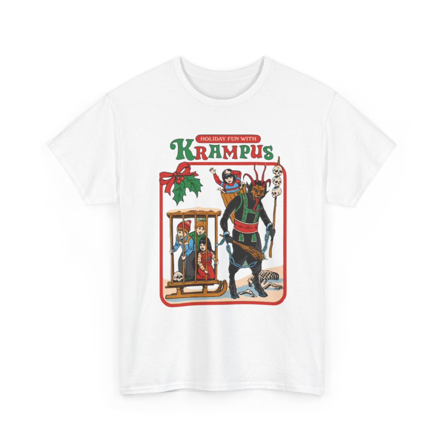 Holiday Fun With krampus Funny Graphic T Shirt Christmas Merry Unisex Holidays