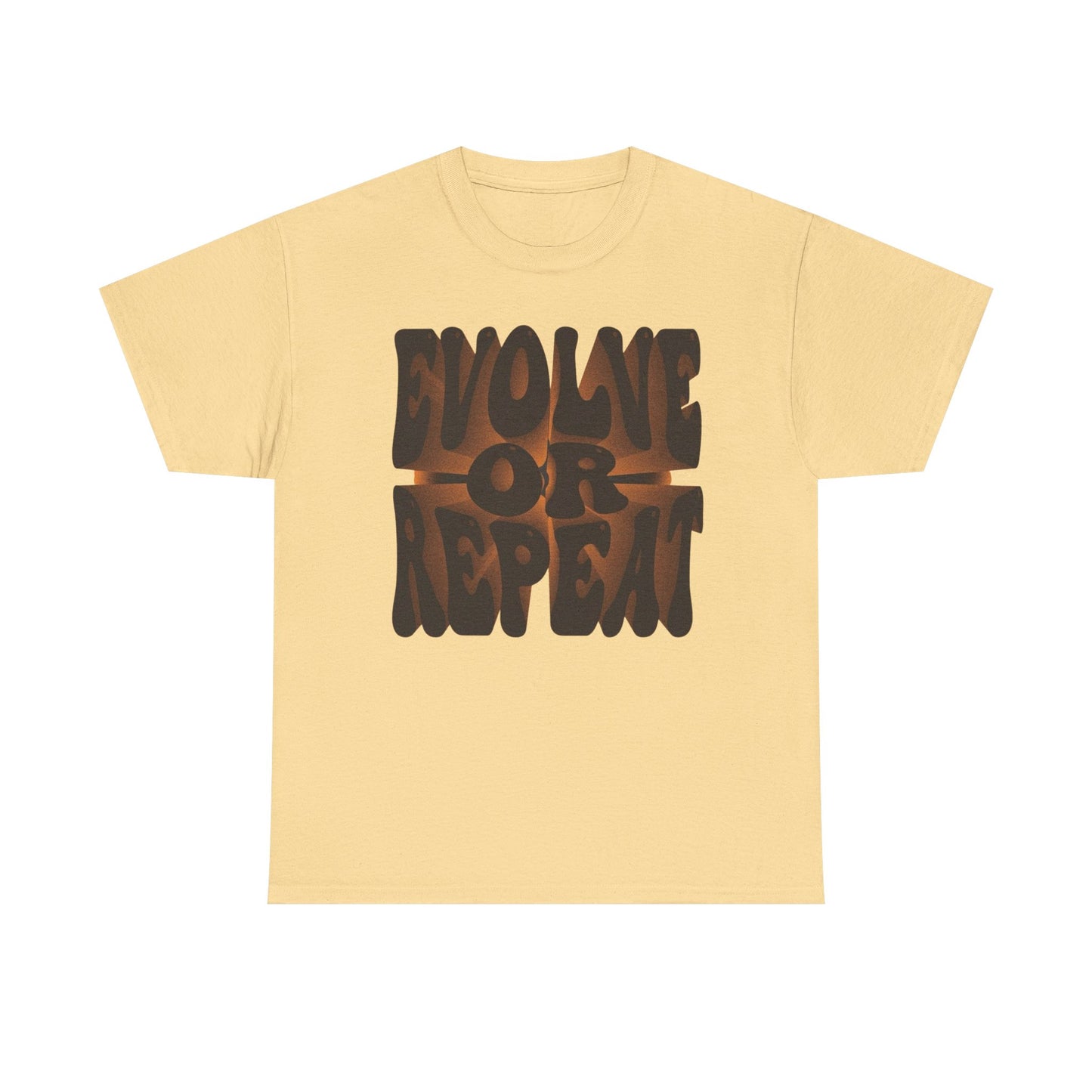 Evolve And Repeat Graphic T-Shirt Unisex Heavy Cotton Tee Gift