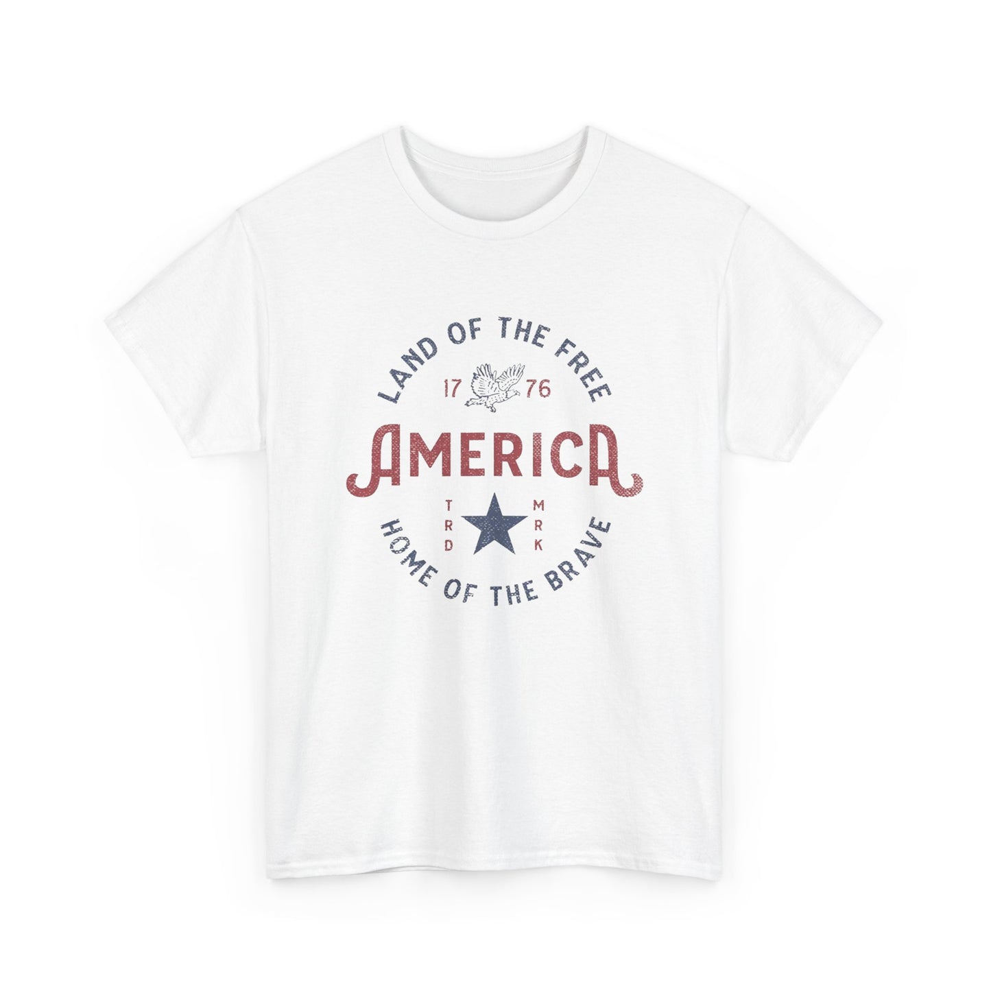 America Land Of The Free Graphic T Shirt Adult New Tee