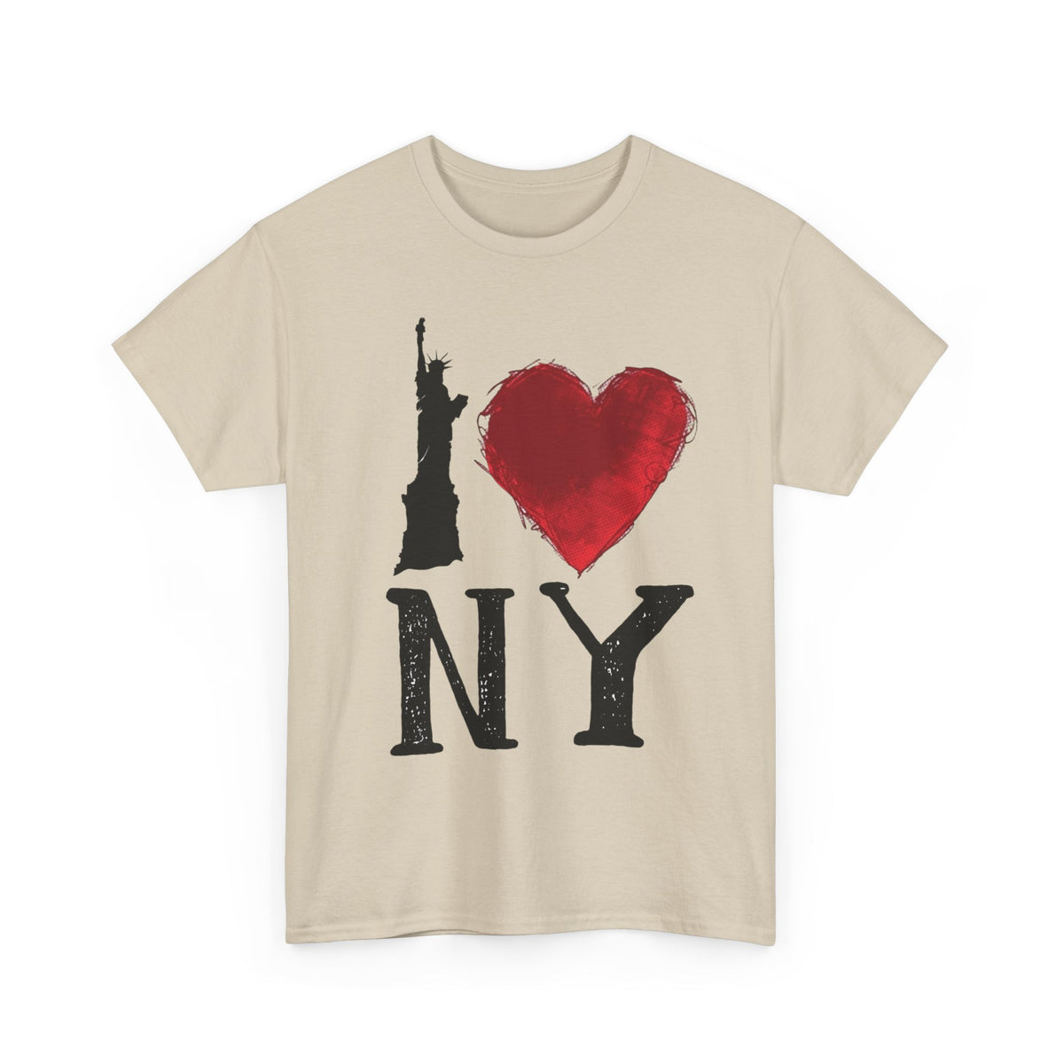 I Love New York Painting Graphic T Shirt Unisex NEW Heavy Cotton Tee