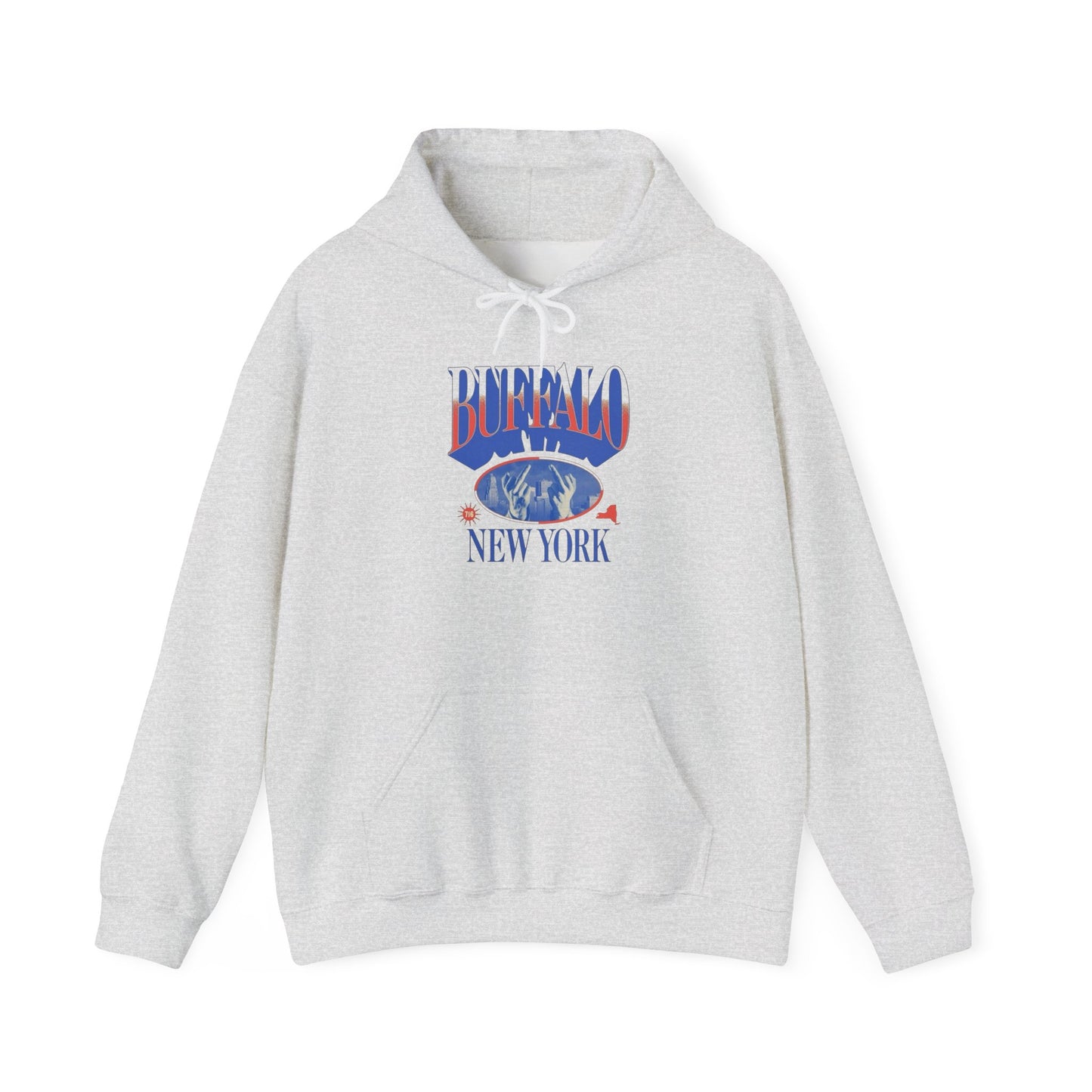 Buffalo New York Football Graphic Hoodie Heavy Blend Sweatshirt NEW