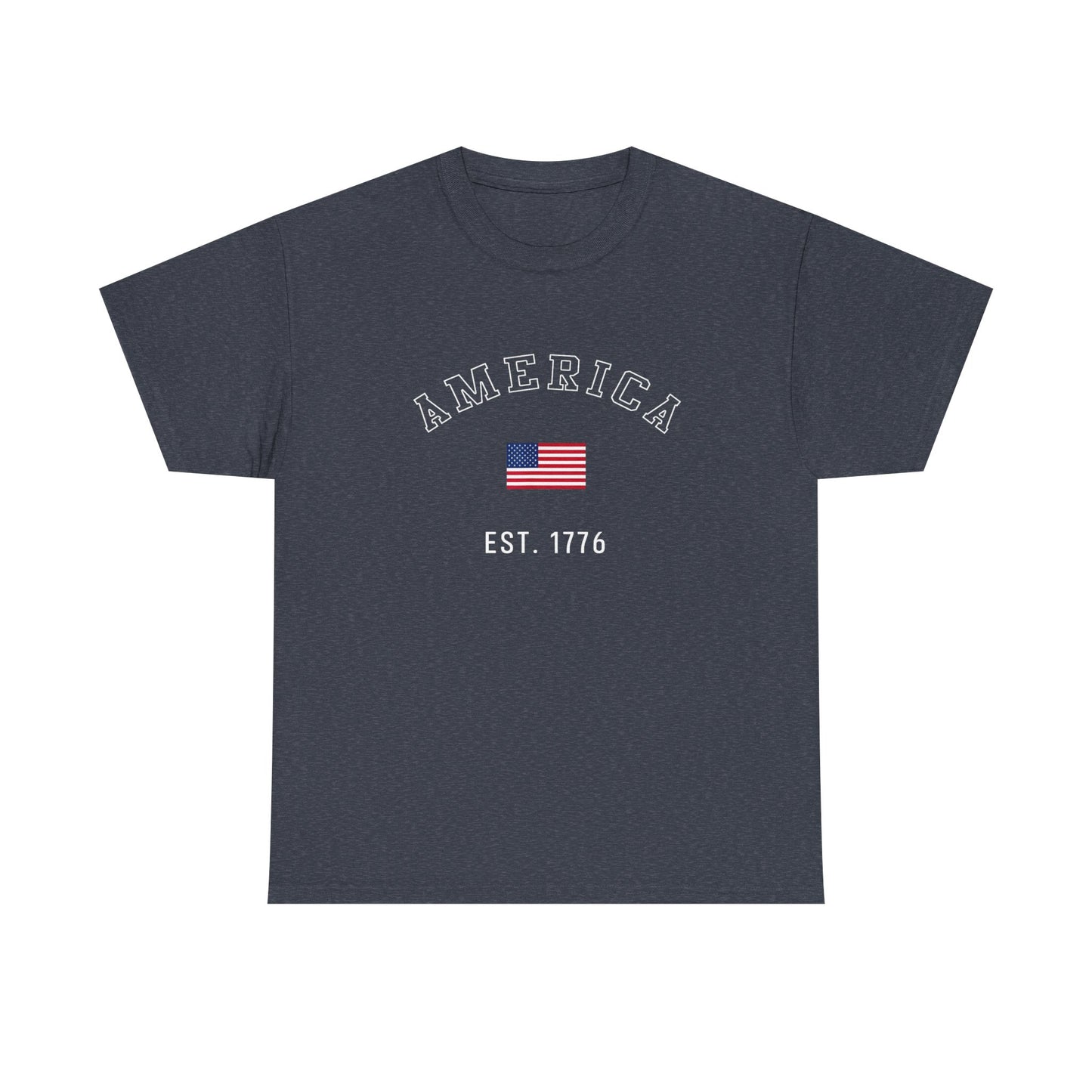 America EST 1776 Graphic T Shirt ADULT NEW