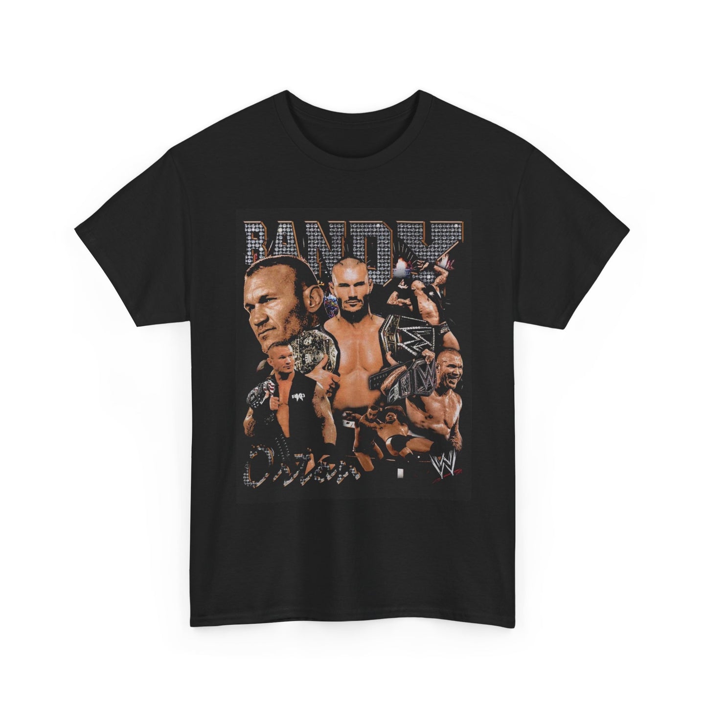 Randy Orton Wrestling Graphic T Shirt Vintage Heavy Cotton Tee