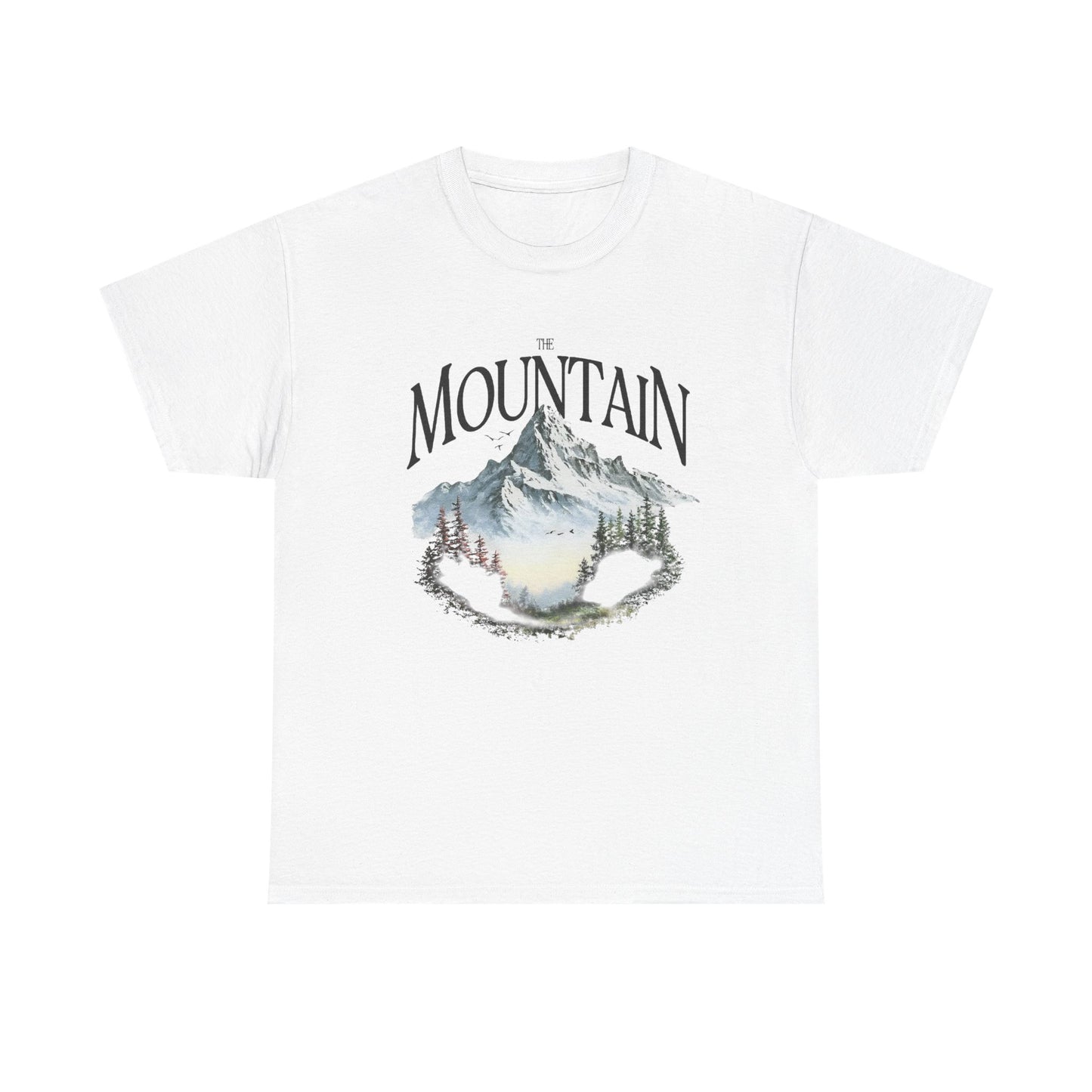 The Mountain Graphic T Shirt NEW GIFT Unisex Heavy Cotton Tee