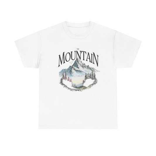 The Mountain Graphic T Shirt NEW GIFT Unisex Heavy Cotton Tee