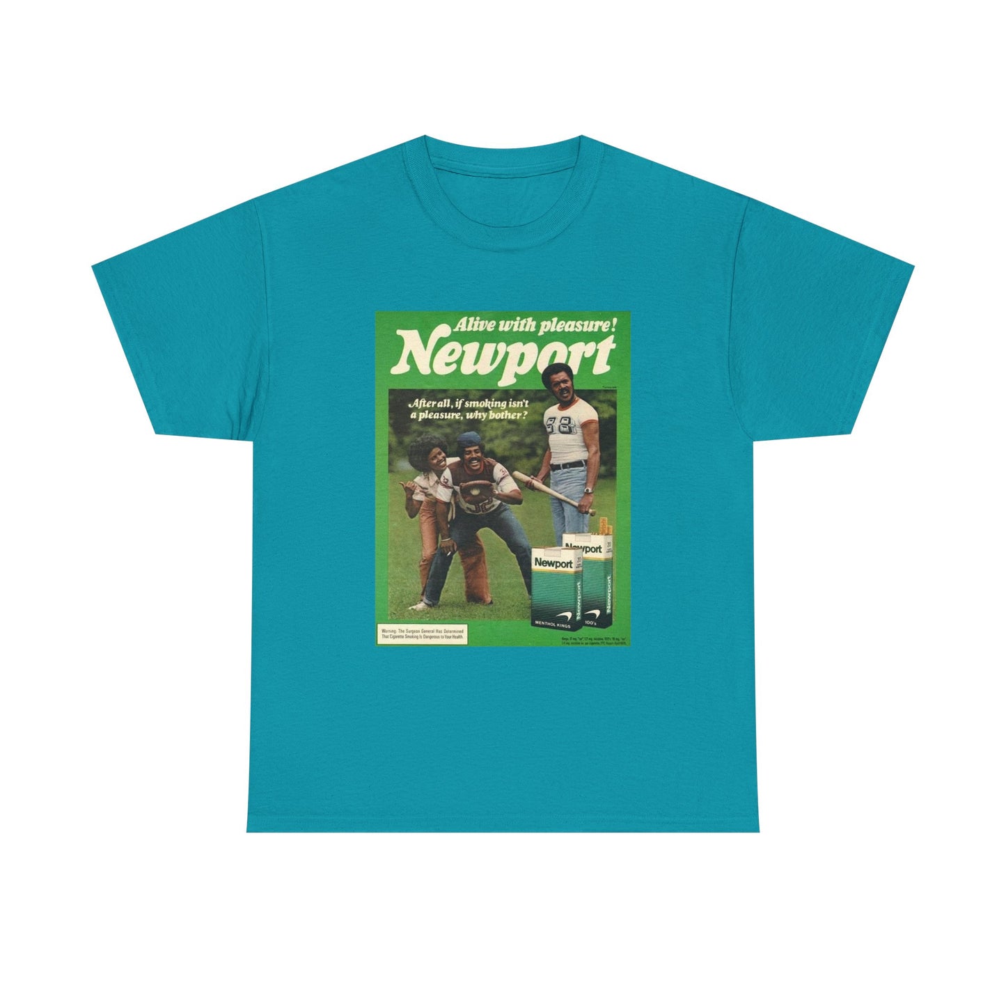 Newport T-shirt vintage cigarette menthol graphic Unisex Heavy Cotton Tee