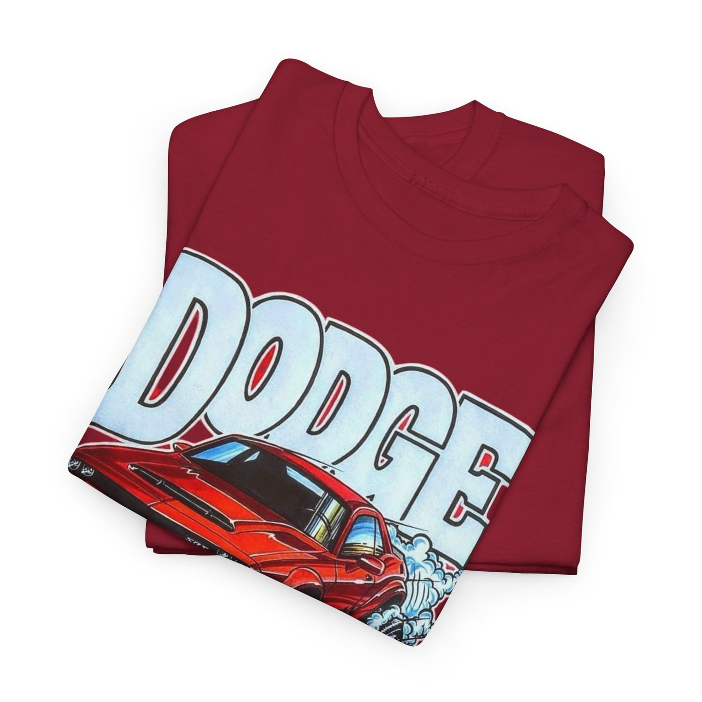 Dodge Demon Hellcat Srt Graphic T Shirt Men's Heavy Cotton Tee