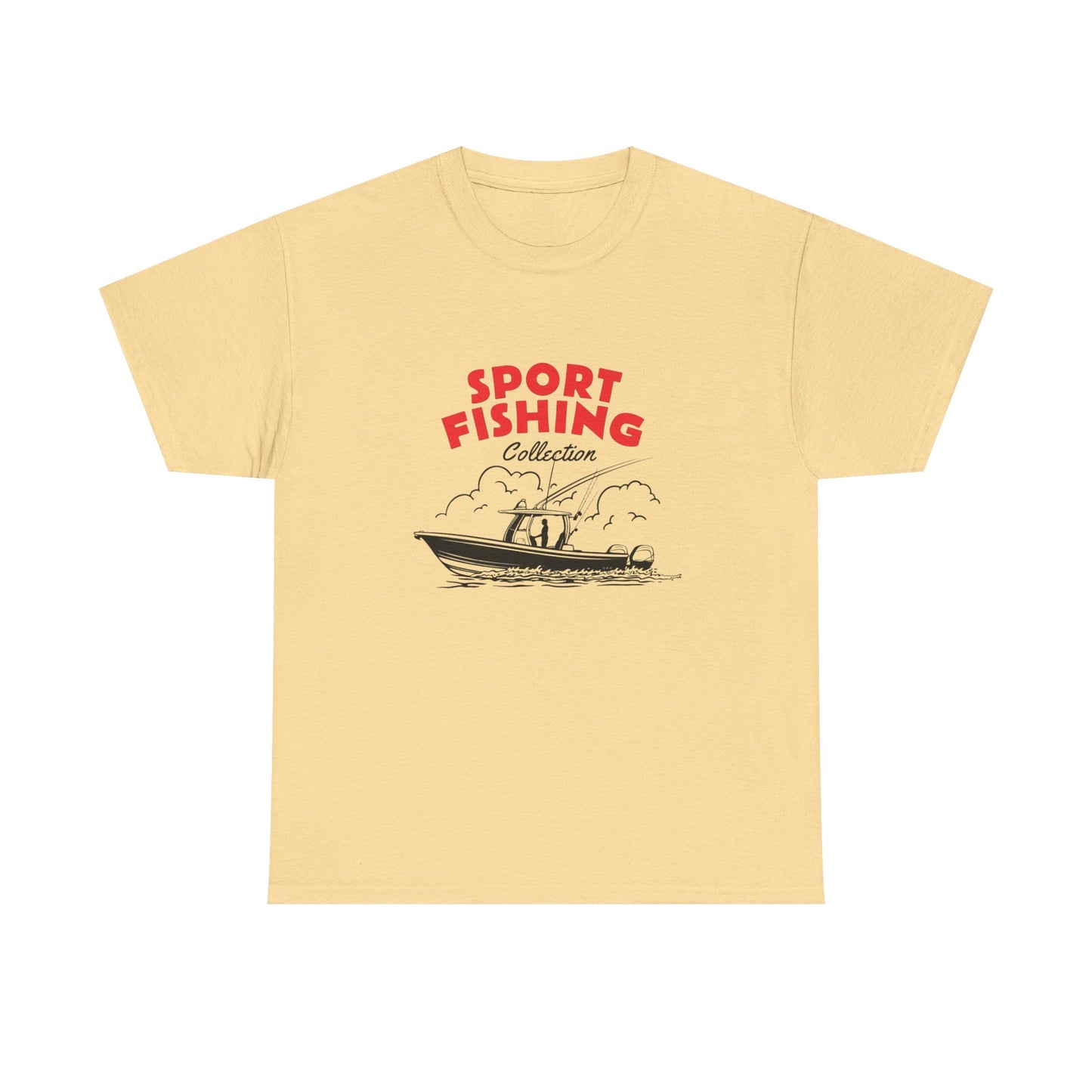 Sport Fishing Graphic T Shirt Unisex Heavy Cotton Tee