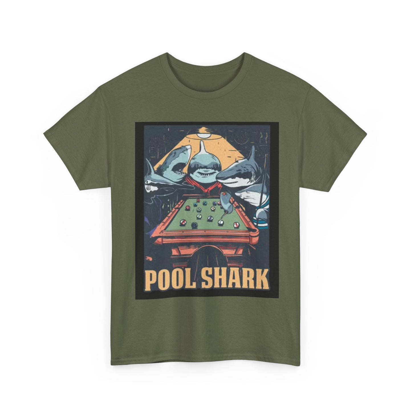 Pool Shark T Shirt Retro Funny Graphic T Vintage Pool Hall Rogan Unisex