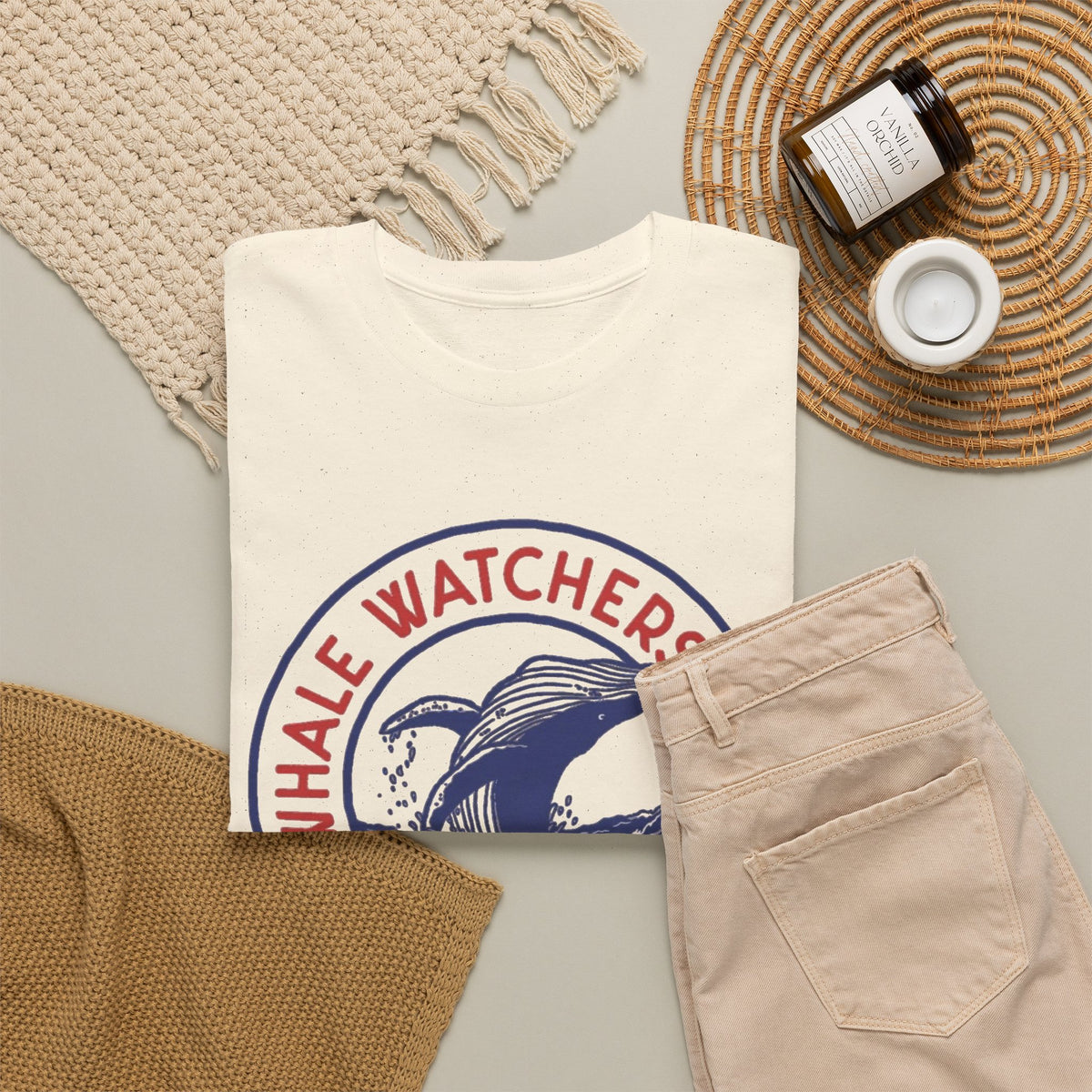 Whale Watchers Club Maine Tee | Whale Graphic T-Shirt Men's Graphic T Shirt