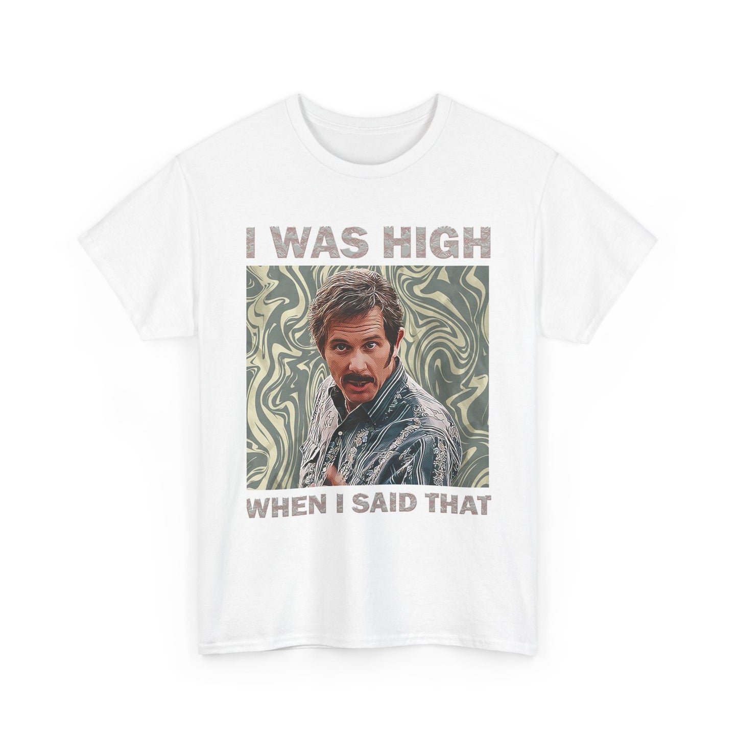 Ricky Bobby Talledega Nights Shirt Vintage I Was High Graphic TEE NEW FUNNY