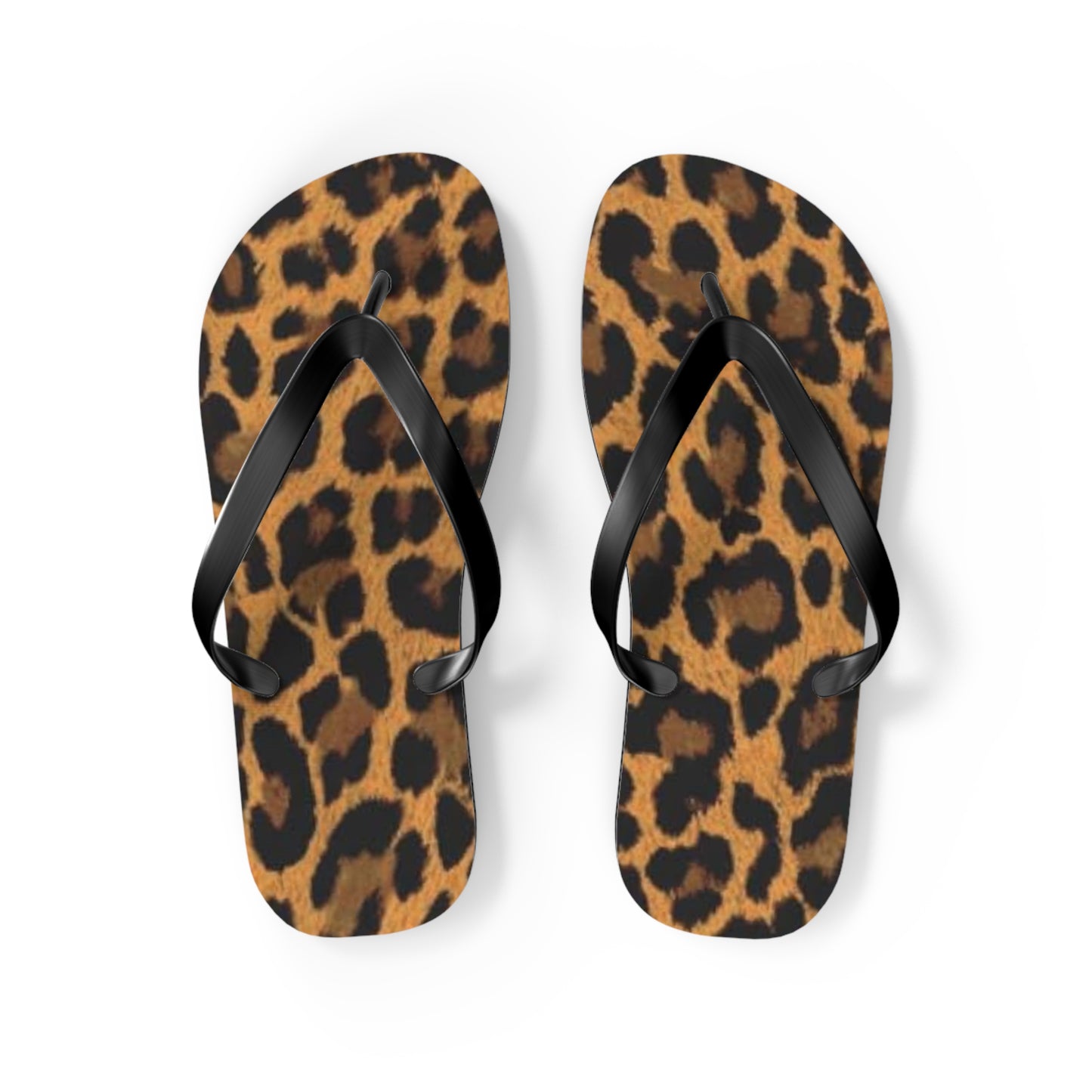 Cheetah Print Beach Sandals, Slides for Summer, Flip Flops, Water Resistant