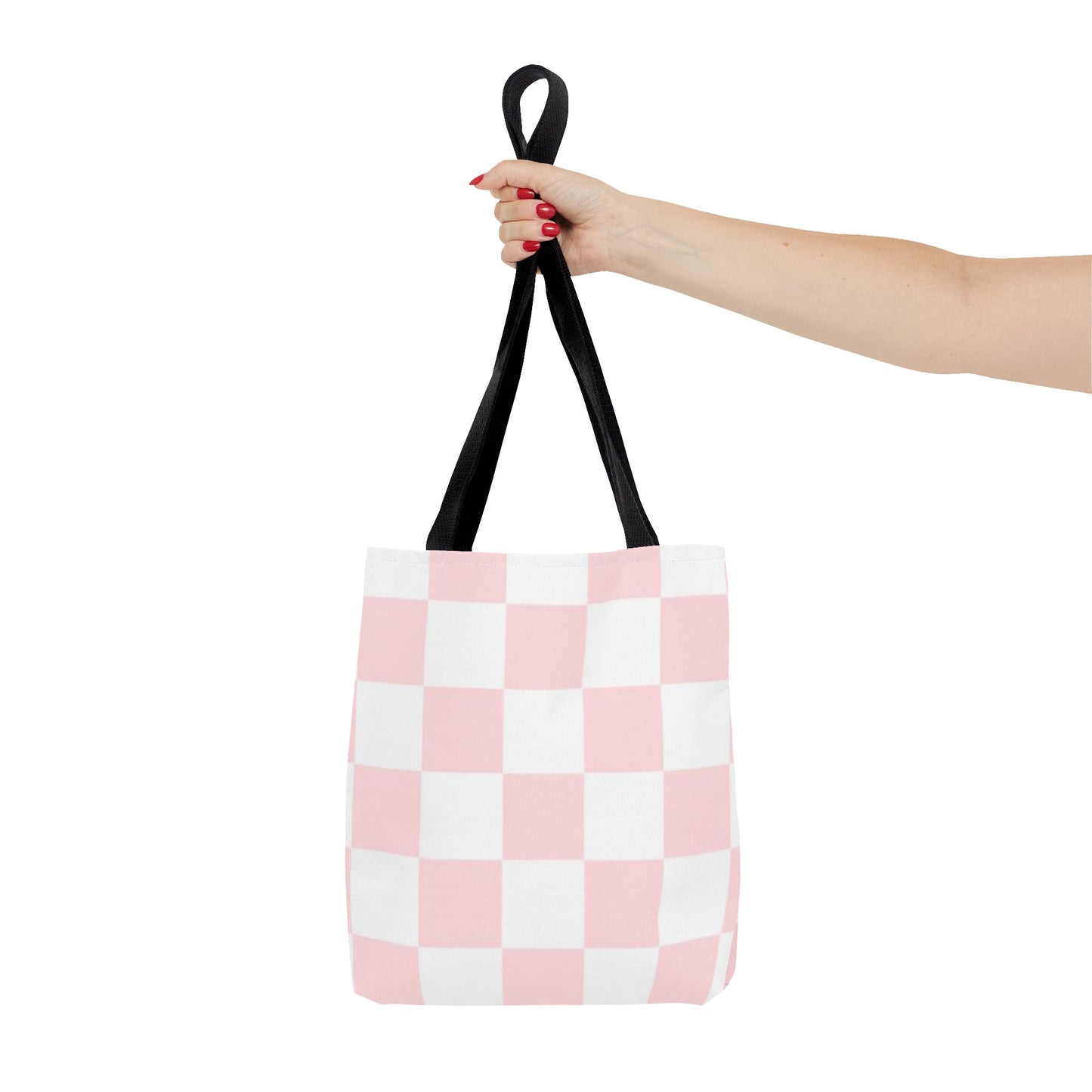 Pink And White Brand New Tote Bag (AOP)