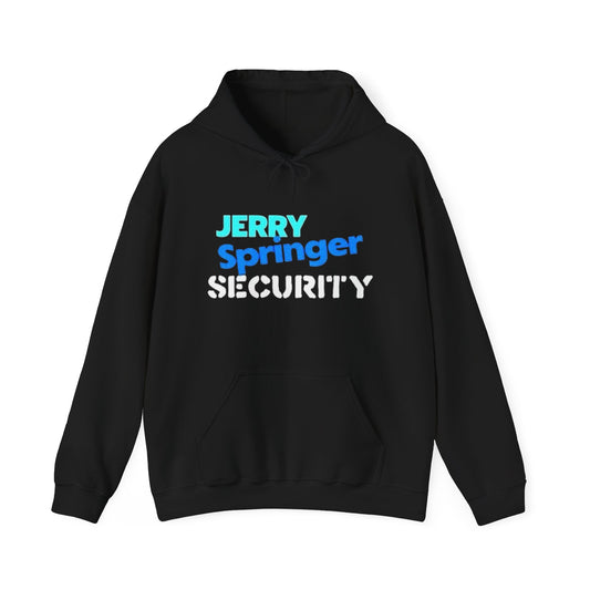 Jerry Springer Security Graphic Hoodie Unisex Heavy Blend™ Hooded Sweatshirt
