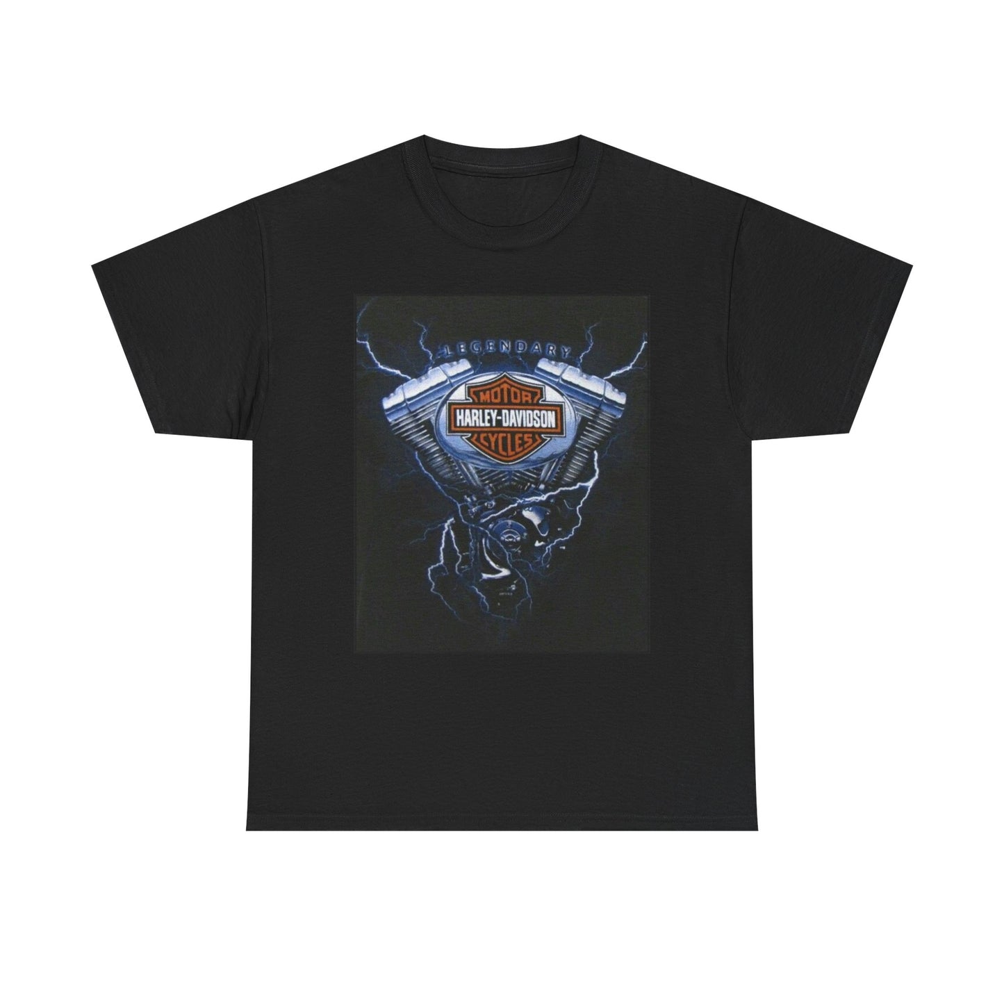 Harley Davidson Motorcycles Graphic T Shirt Vintage Unisex Heavy Cotton Retro