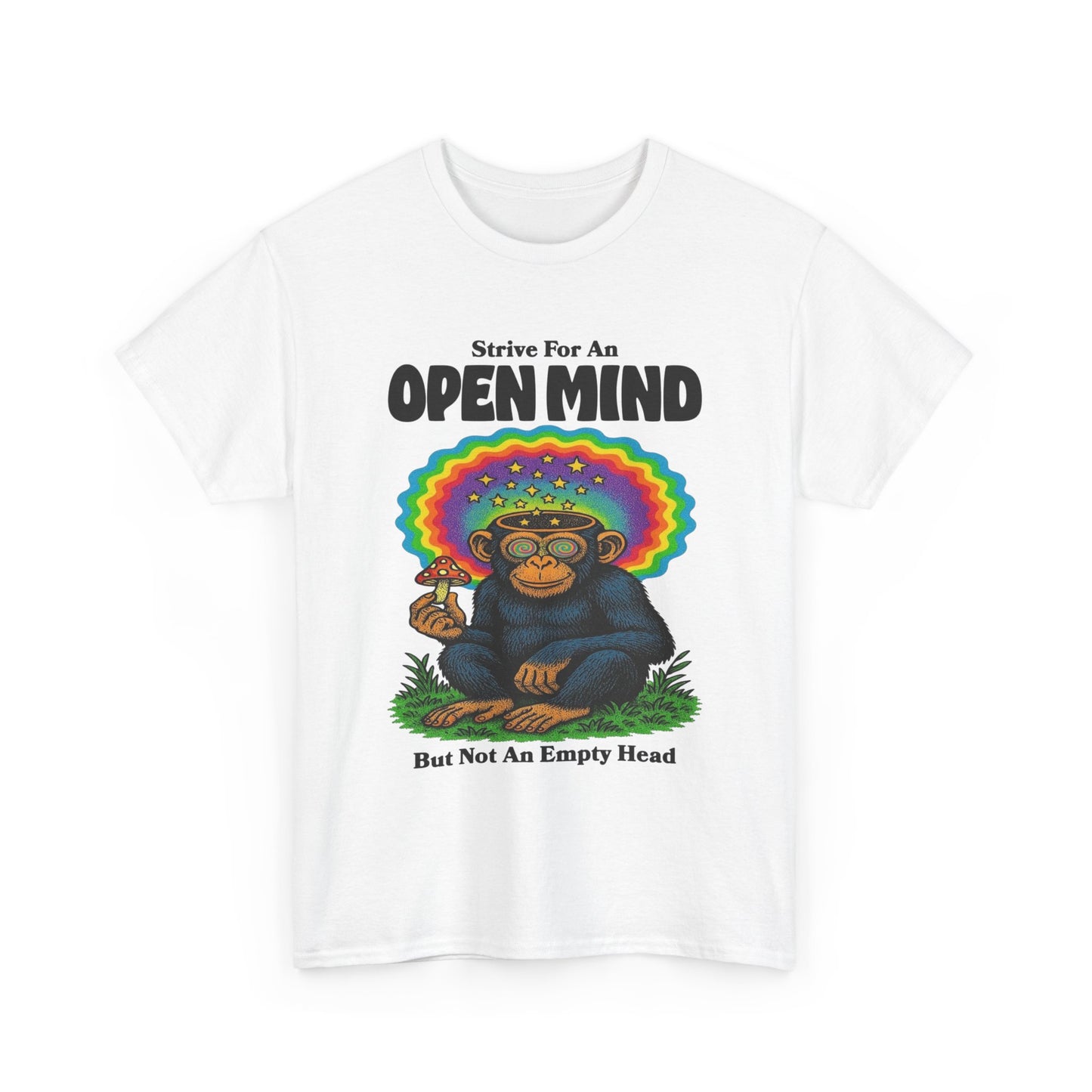 Strive For An Open Mind Graphic T-Shirt Unisex Heavy Cotton Tee Gift