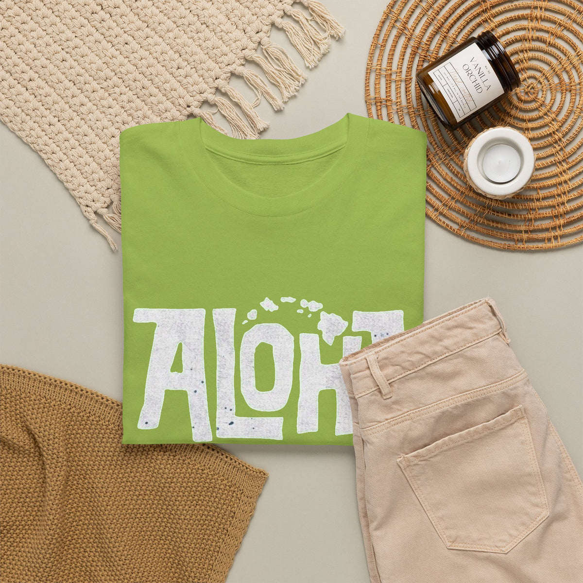 Aloha Tropical Graphic T Shirt Men's NEW Classic Travel Heavy Cotton Tee