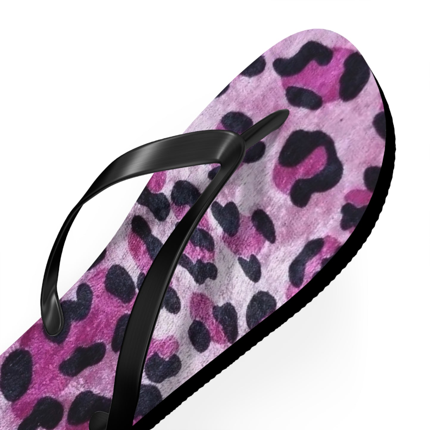 Pink Leopard Beach Sandals, Slides for Summer, Flip Flops, Water Resistant