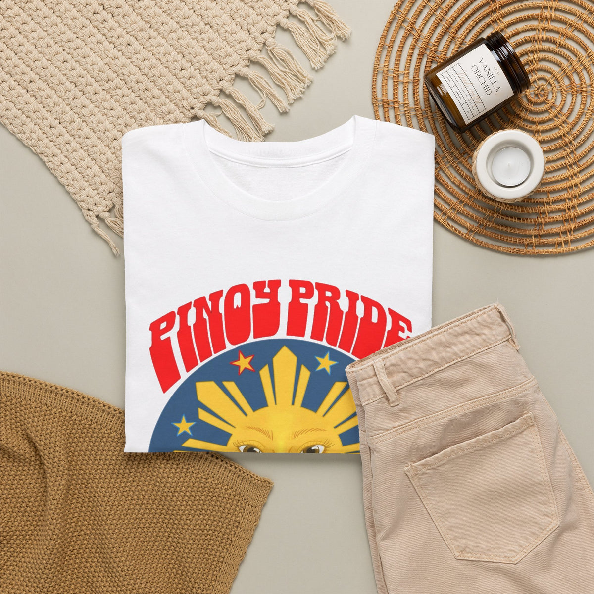 Pinoy Pride Graphic T Shirt Men's Classic Filipino Heavy Cotton Tee