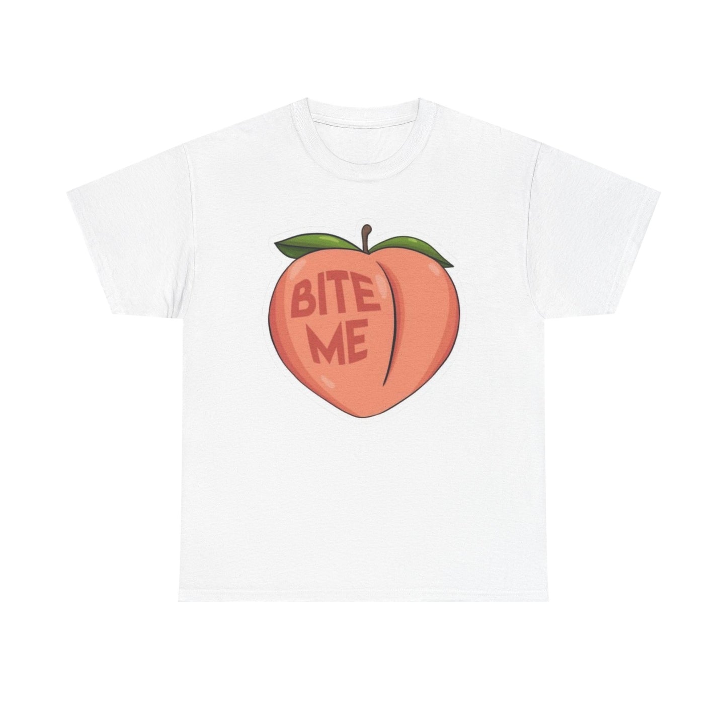 Bite Me Funny Graphic T-Shirt Unisex Heavy Cotton Tee Gift