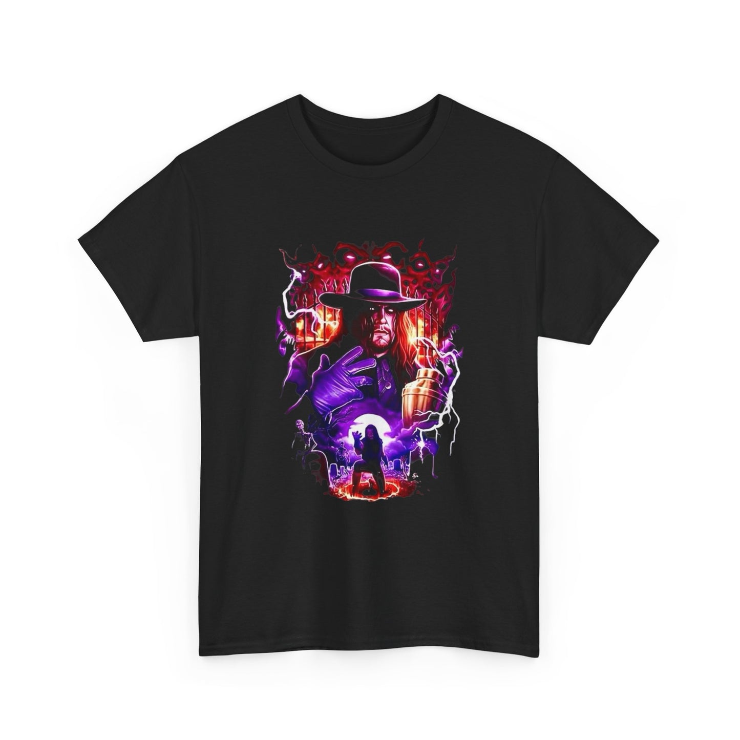 Undertaker Wrestling Retro 90s Graphic T Shirt S-5XL NEW Unisex Heavy Cotton Tee