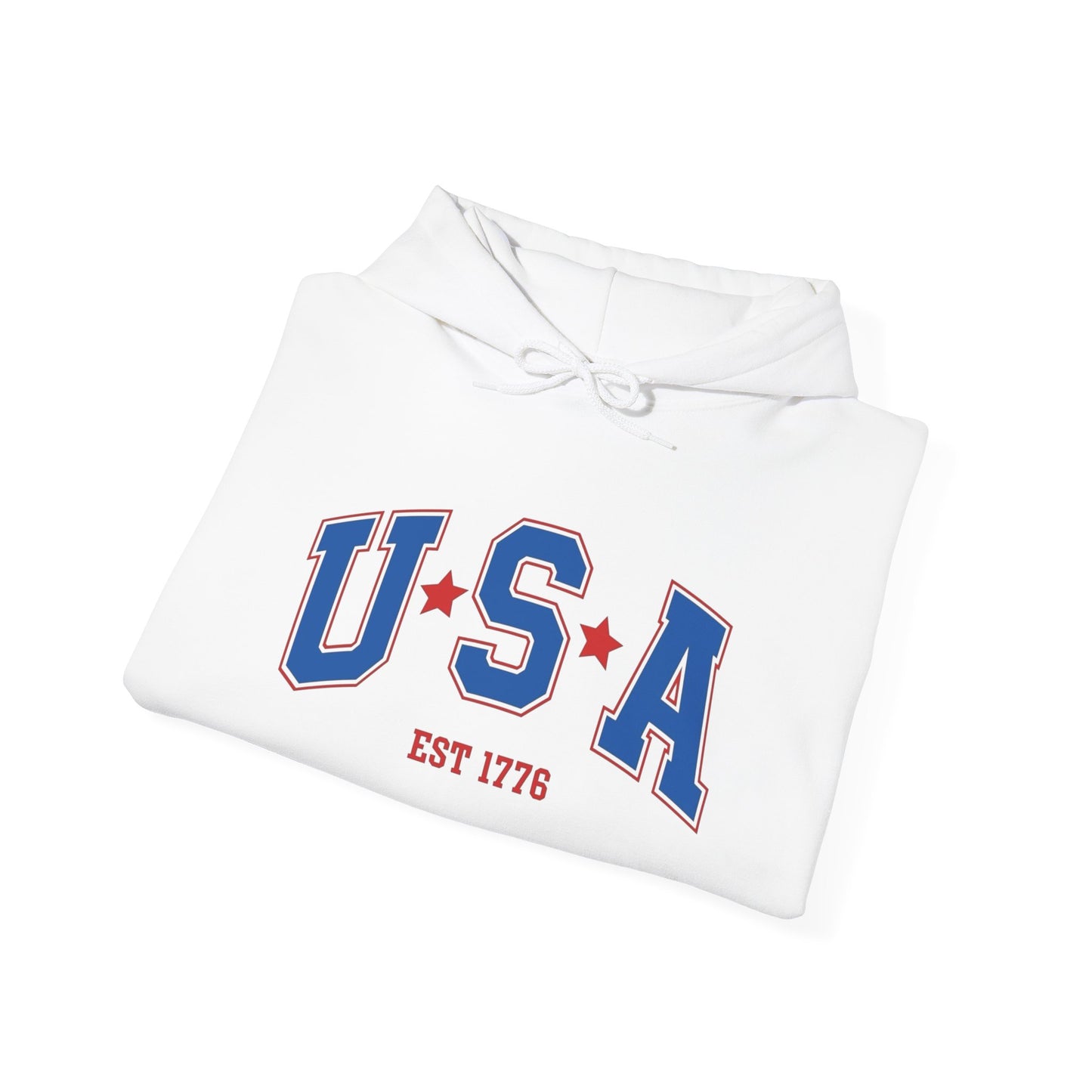 USA American Flag 1776 Graphic Hoodie Heavy Blend™ NEW Sweatshirt