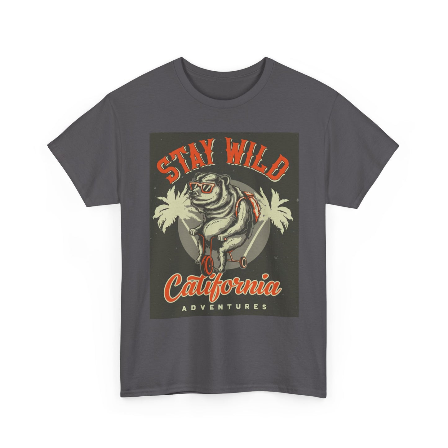 Stay Wild California Graphic T Shirt Brand New Cotton Tee