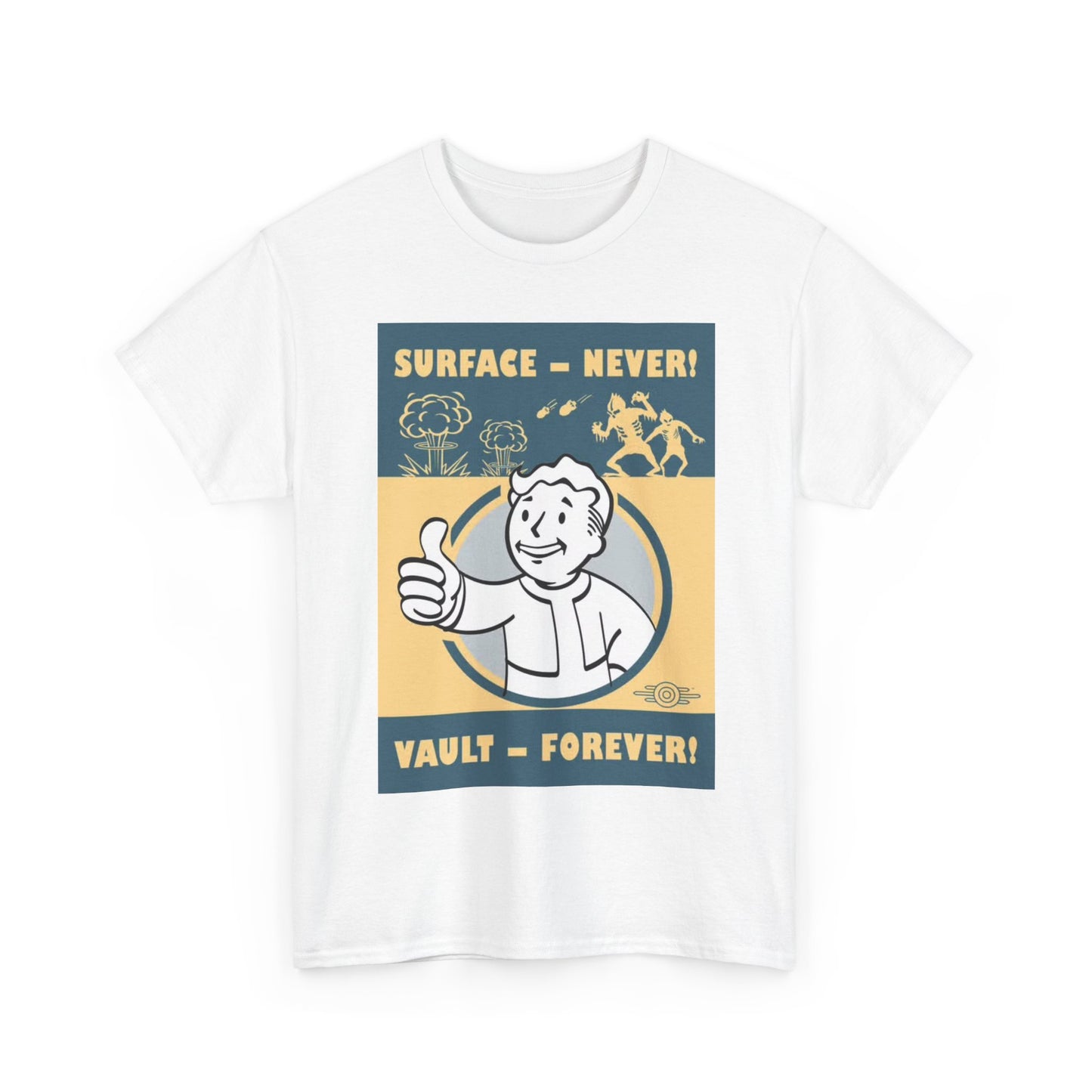 Fallout Tshirt The Vault Merch Tv Series retro The Ghoul Unisex Heavy Cotton Tee