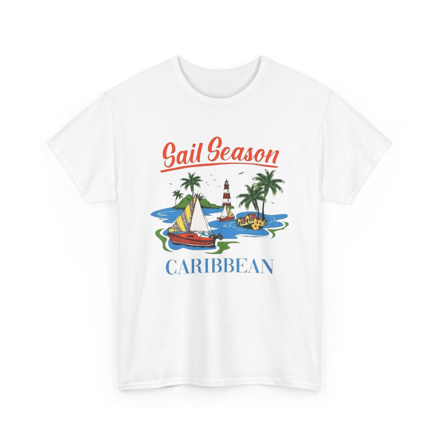 Sail Season Caribbean Graphic T Shirt NEW ADULT