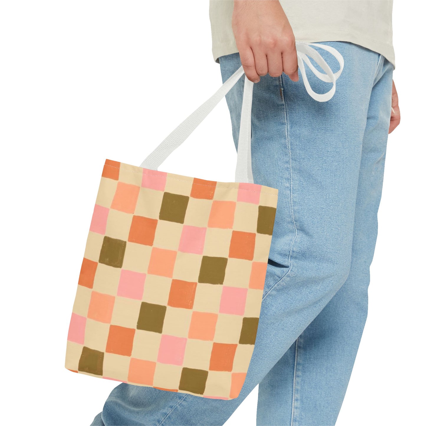 Sonoma Checkered All Over Print BRAND NEW Purse - Pocketbook - Travel Tote Bag