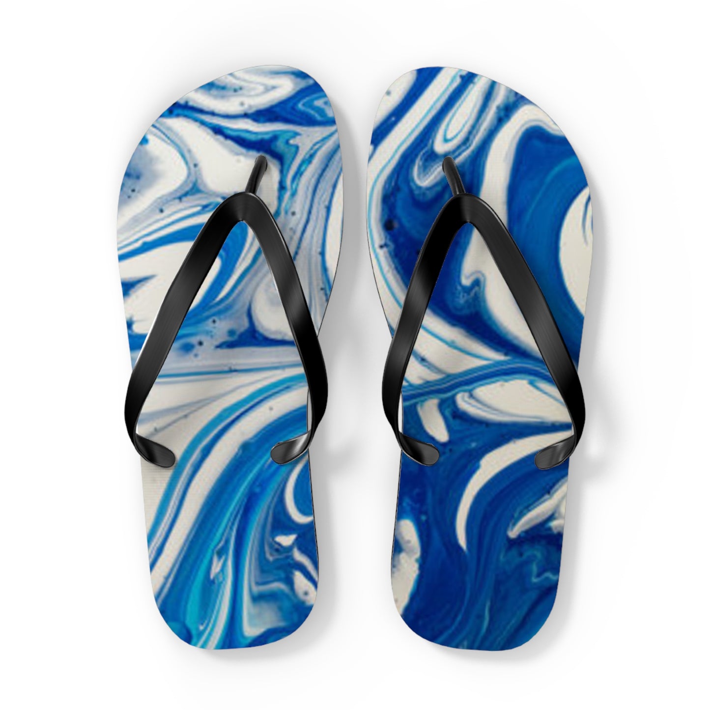 Blue And White Flip Flops, Sandals Slides, Summer Footwear, Brand New