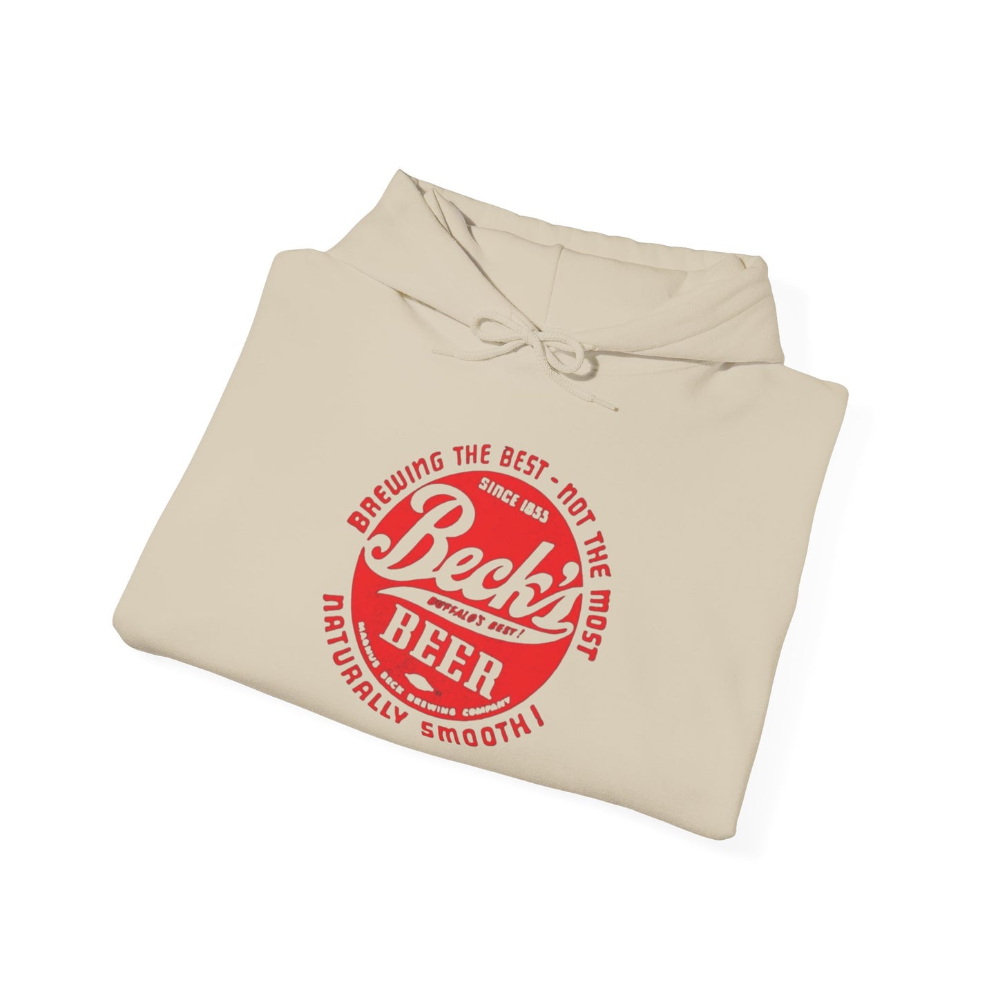 Becks Beer Graphic Hoodie Retro Unisex Heavy Blend™ Hooded Sweatshirt
