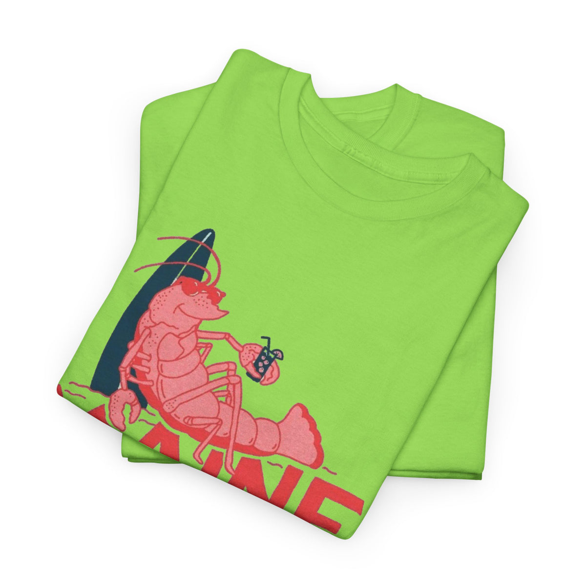Maine York Beach Lobster Tee | Coastal Vacation Shirt Men's Graphic T Shirt