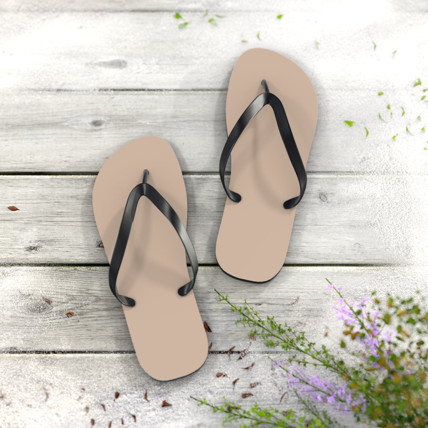 Tan Flip Flops, Sandals Slides, Summer Footwear, Brand New
