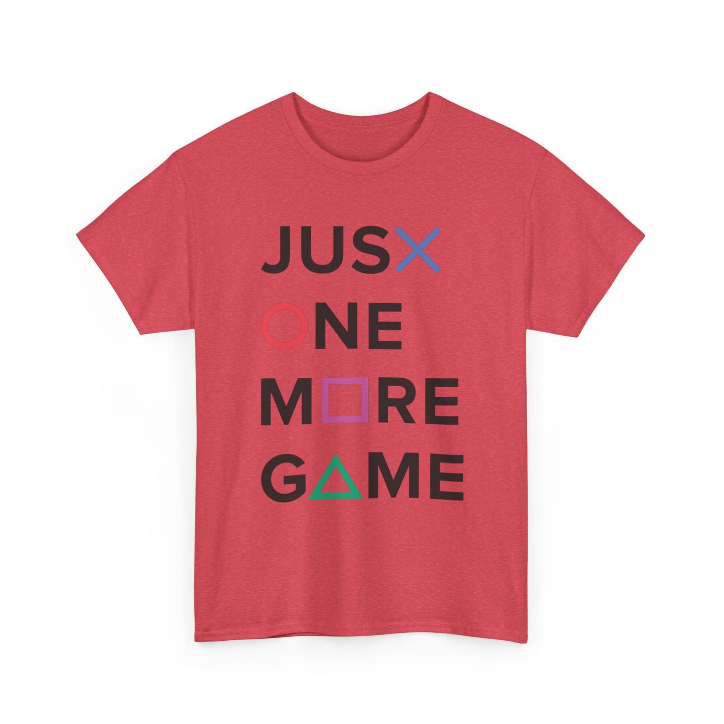 Just One More Game Retro Gaming Graphic T Shirt NEW GIFT Unisex Heavy Cotton Tee