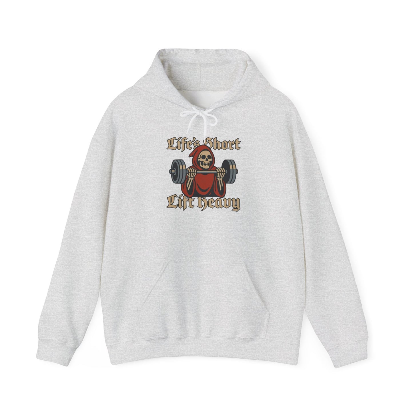 Life Is Short Lift Heavy Graphic Hoodie Unisex Heavy Blend™ Hooded Sweatshirt