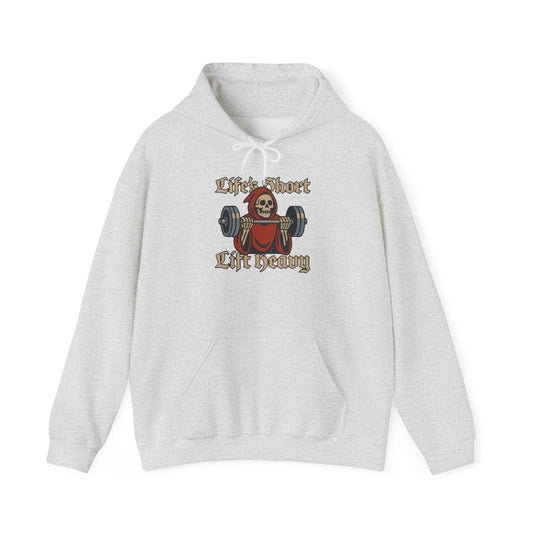 Life Is Short Lift Heavy Graphic Hoodie Unisex Heavy Blend™ Hooded Sweatshirt