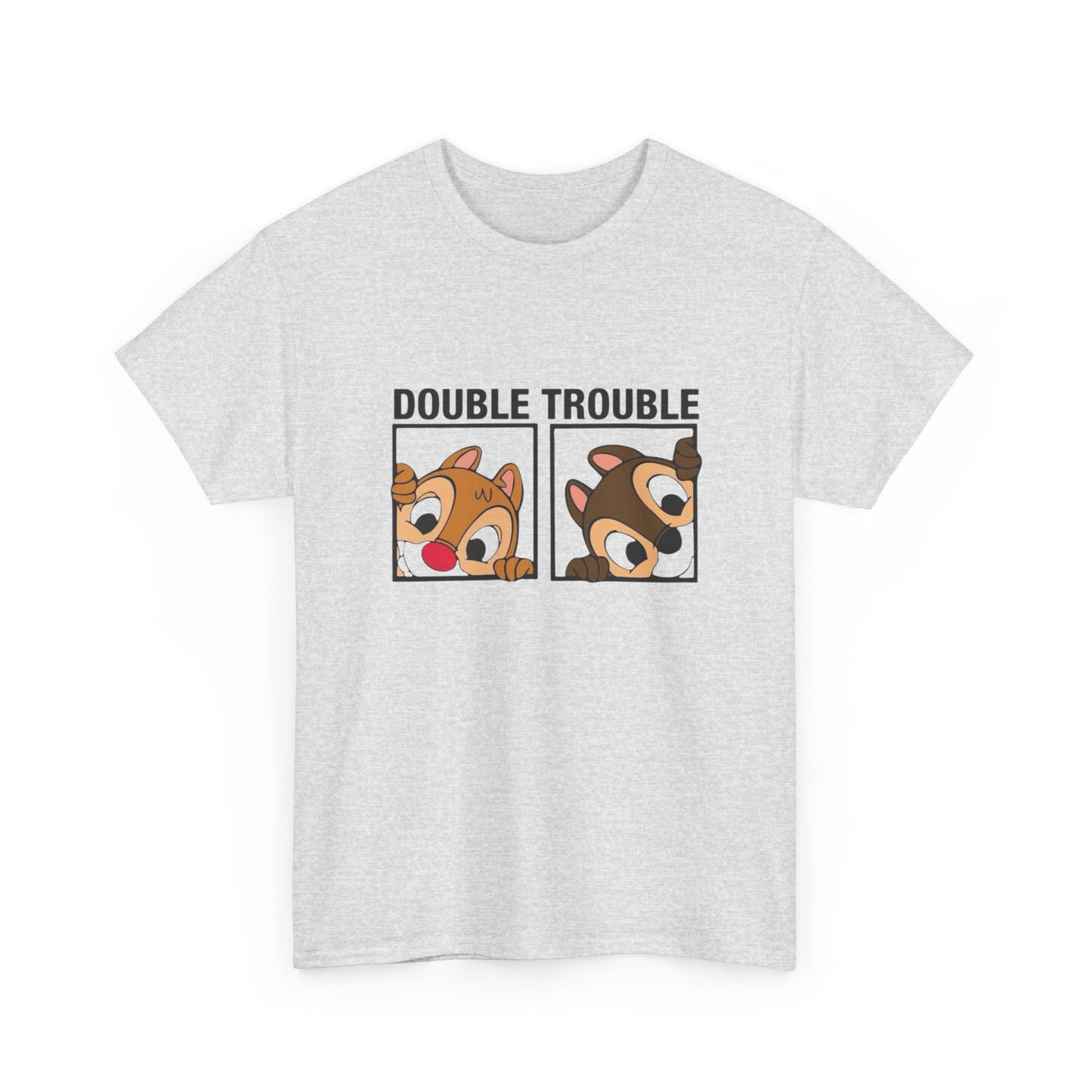 Double Trouble Graphic T Shirt Unisex Heavy Cotton Tee
