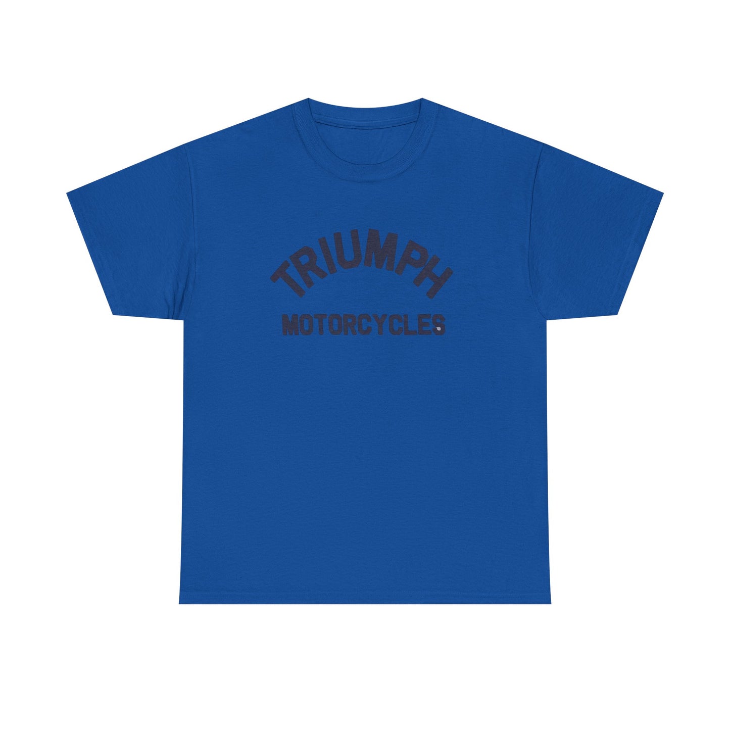 Triumph Motorcycles Tshirt Vintage Logo Classic Fit Unisex Heavy Cotton Tee