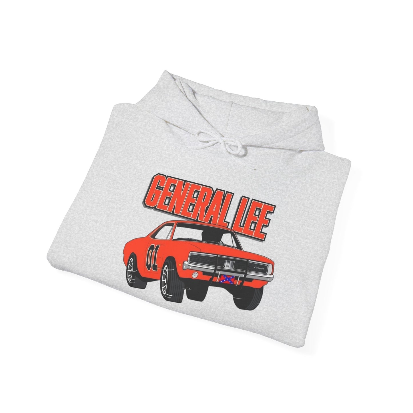 General Lee Charger Retro Graphic Hoodie Unisex Heavy Blend™ Hooded Sweatshirt