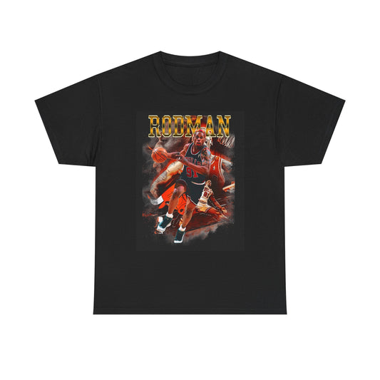 Dennis Rodman Graphic T Shirt Vintage Bulls Retro Unisex Heavy Cotton Tee