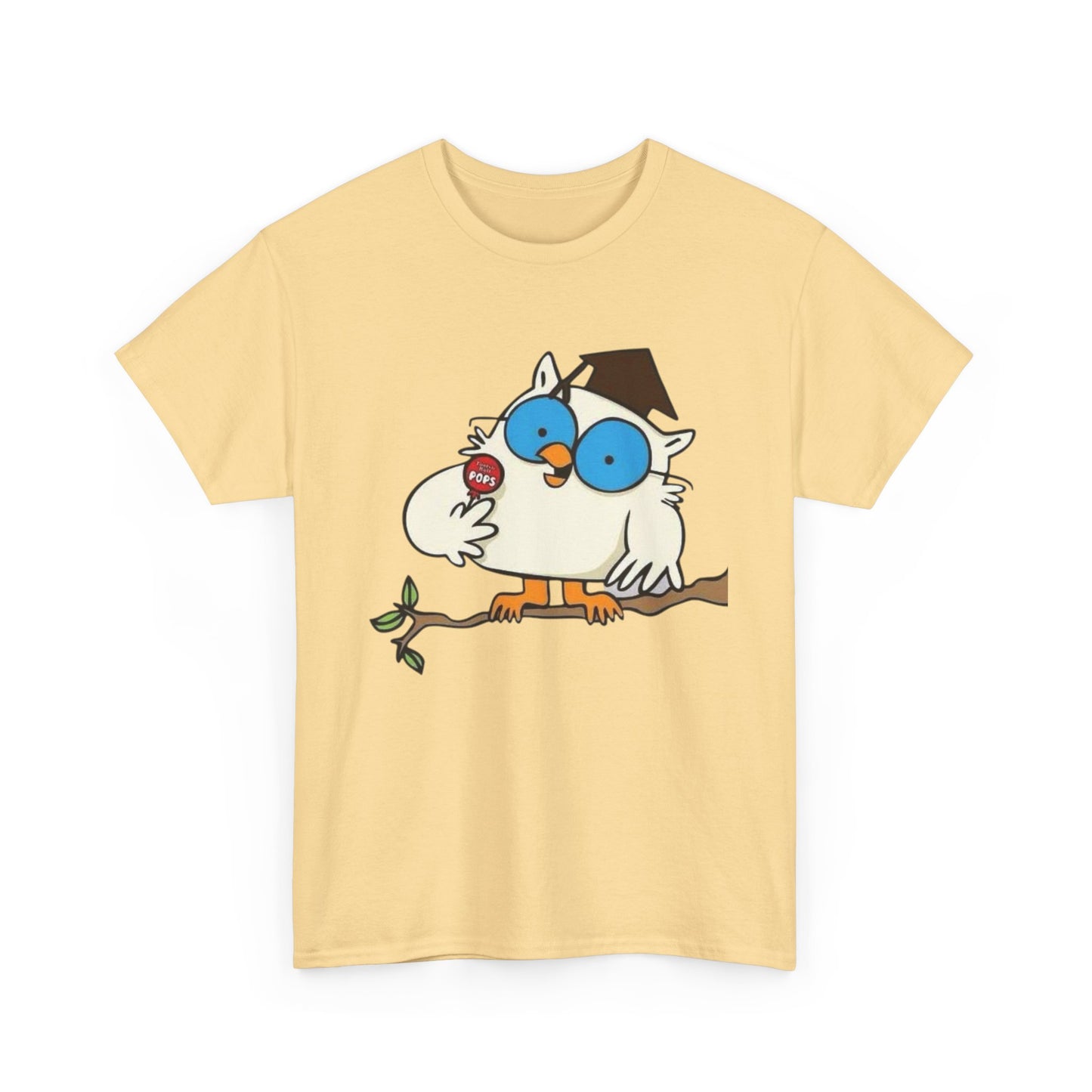 Tootsie Pop Owl Vintage Graphic T Shirt NEW S-5XL Unisex Heavy Cotton Tee