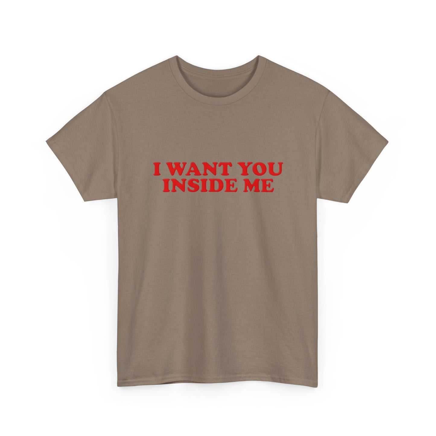I Want You Inside Me Funny Sex Humor Graphic T Shirt NEW Unisex Heavy Cotton Tee